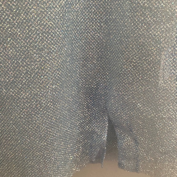 Elsie & Fred blue iridescent mesh miniskirt. Size 8. New with tags. - Picture 2 of 8